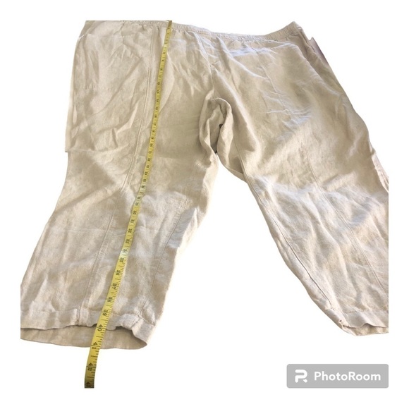 Old Navy Woman’s High-Waisted Cropped Linen-Blend Pants Plus Size 4X - Picture 8 of 13